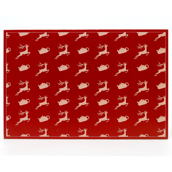 Tea Postcard-organic compressed black tea